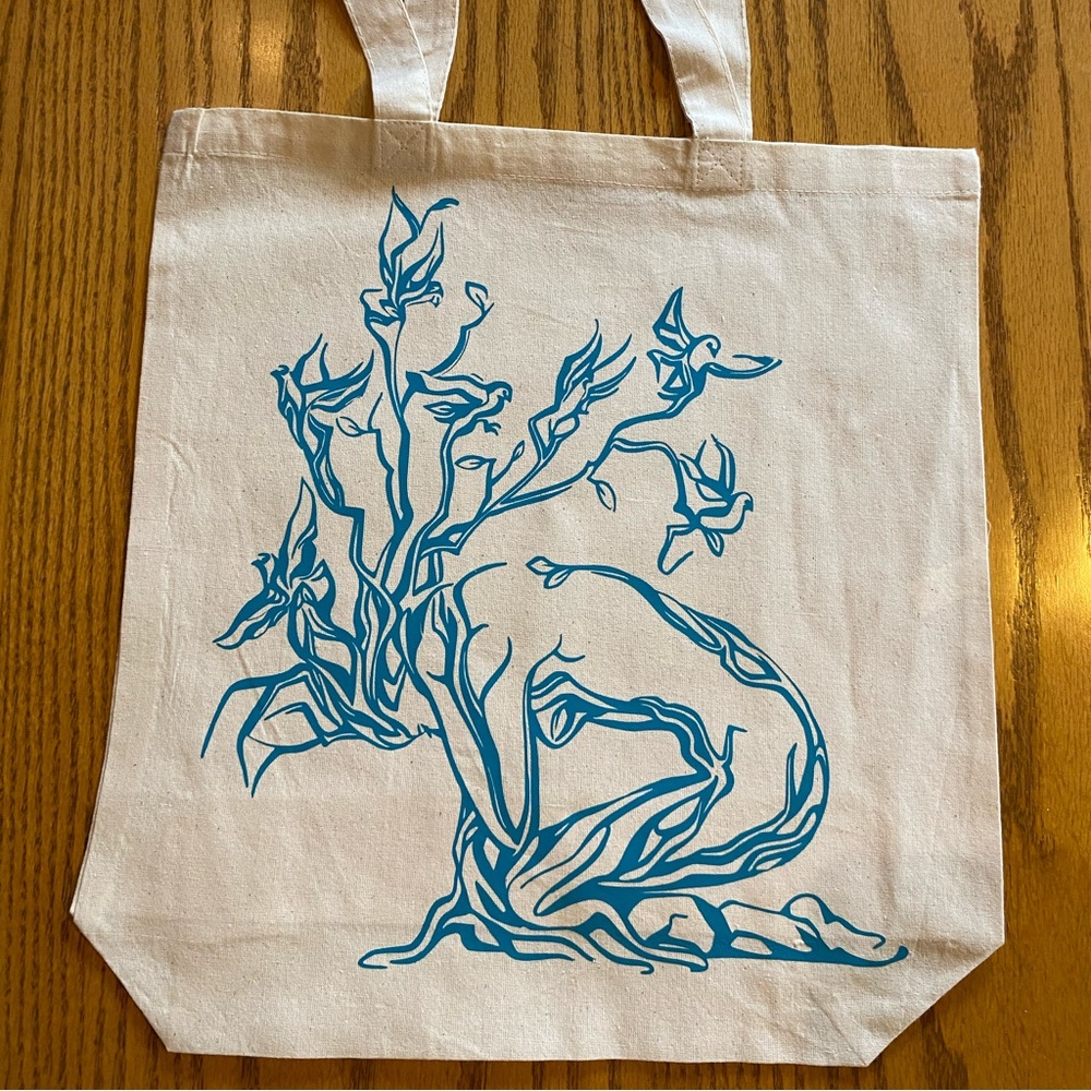 Cotton Rote bag. Tree of life. 15x15”